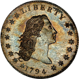 Obverse of 1794 Silver Dollar