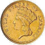 1854-D Three Dollar Gold