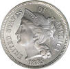 1885 Three Cents - Nickel Obverse
