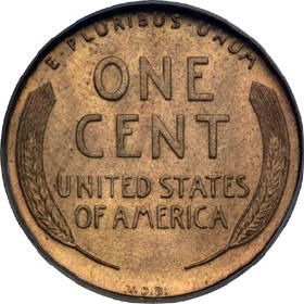 Reverse of 1909-S V.D.B. One Cent