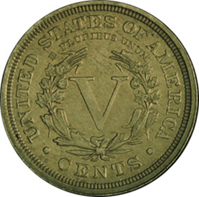 1913 Liberty Head Five Cents Reverse