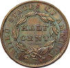 1833 Half Cent Reverse