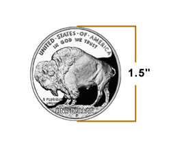 Genuine United States Mint American Buffalo Commemorative Silver Dollar