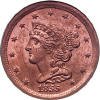 Obverse of 1855 Half Cent